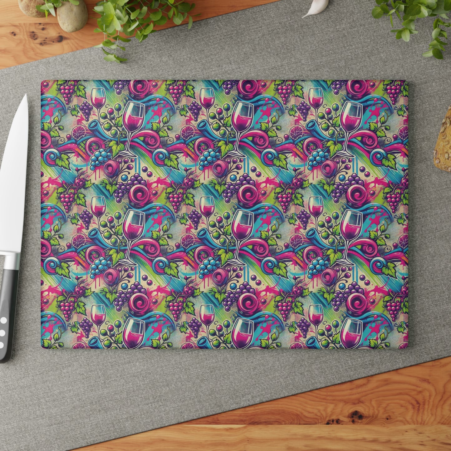 Modern Mosaic Cutting & Charcuterie Board 1