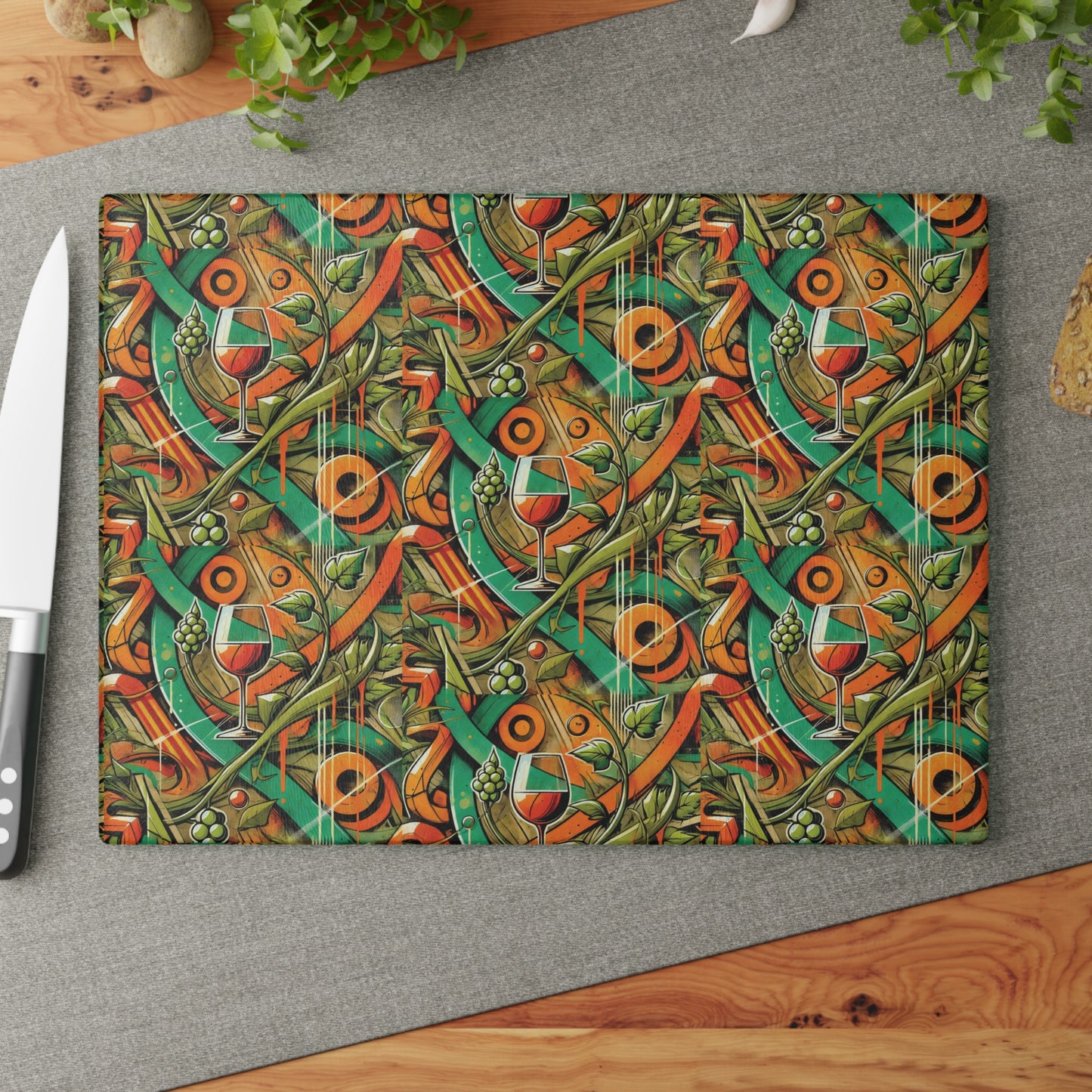 Modern Mosaic Cutting & Charcuterie Board 2